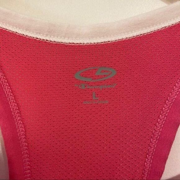 Champion Pink Racerback Supportive Tank Top Large - Picture 4 of 5